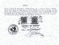 Odpis z dokumentu potwierdzającego wstąpienia do Armii Hallera Stefana Reymana