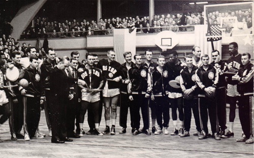 1964. Mecz Wisły z Gwiazdami NBA.