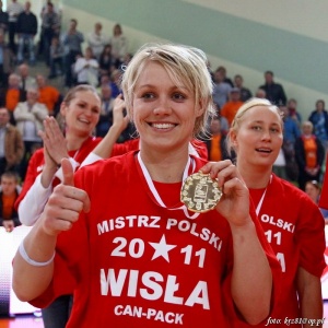17.04.2011, Erin Phillips ze złotym medalem Mistrzostw Polski 2011. [Foto: Krzysztof Porębski/wislacanpack.pl]